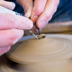 Tim Lake at work in his workshop 2017